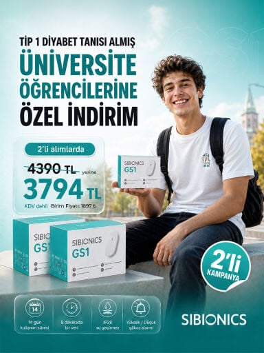 Sibionics GS1 2'li Üniversite Kampanyası
